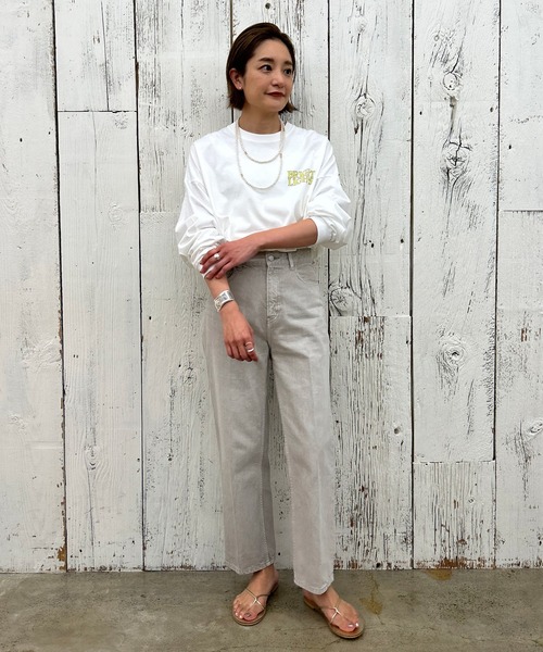 SHENERY(シーナリー)の「(ai no de)ストレートデニムパンツLGRY(デニムパンツ・レディース・ライトグレー・MEDIUM/SMALL/X-SMALL)」の7枚目の写真
