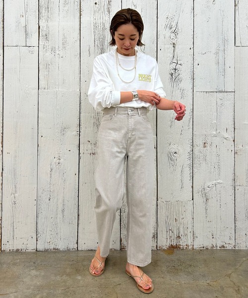 SHENERY(シーナリー)の「(ai no de)ストレートデニムパンツLGRY(デニムパンツ・レディース・ライトグレー・MEDIUM/SMALL/X-SMALL)」の10枚目の写真
