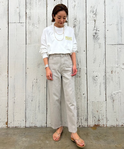 SHENERY(シーナリー)の「(ai no de)ストレートデニムパンツLGRY(デニムパンツ・レディース・ライトグレー・MEDIUM/SMALL/X-SMALL)」の8枚目の写真
