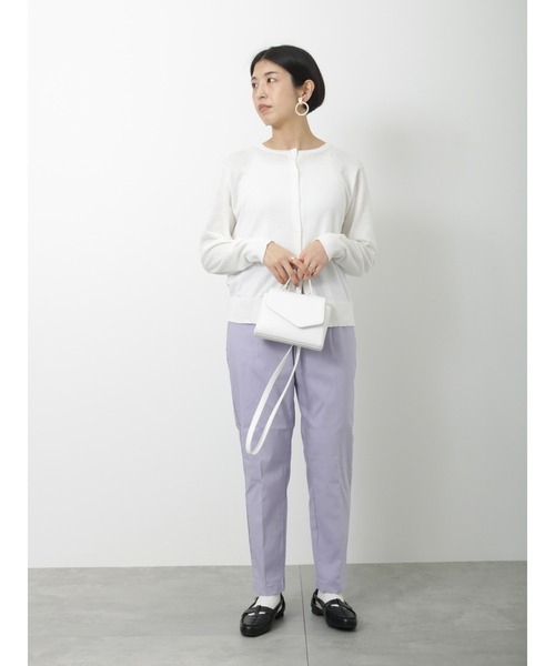 Lugnoncure（ルノンキュール）の「強撚コットンクルーカーディガン（カーディガン/ボレロ・レディース・オフホワイト/イエロー/ブルー/ブラック・ﾌﾘ-）」の15枚目の写真