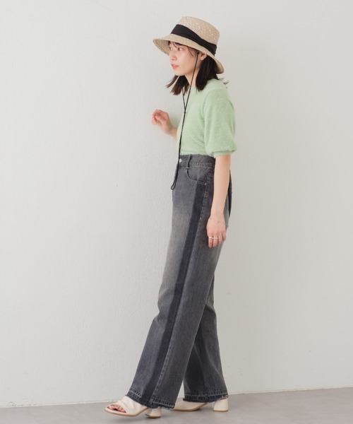 Kastane（カスタネ）の「フェザーパフニット（ニット/セーター・レディース・グリーン/オレンジ/アイボリー・FREE）」の18枚目の写真