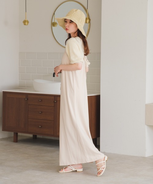 Kastane（カスタネ）の「フェザーパフニット（ニット/セーター・レディース・グリーン/オレンジ/アイボリー・FREE）」の6枚目の写真