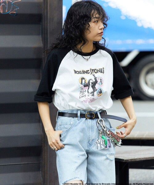 The Rolling Stones ラグランTシャツ ☆80s ローリングストーンズ