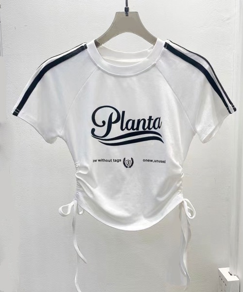 SPIGA（スピーガ）の「ｻｲﾄﾞｼｬｰﾘﾝｸﾞﾗｲﾝﾛｺﾞTｼｬﾂ（Tシャツ/カットソー・レディース・ホワイト/グレー/ブラック・FREE）」の21枚目の写真