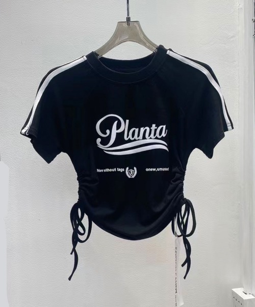 SPIGA（スピーガ）の「ｻｲﾄﾞｼｬｰﾘﾝｸﾞﾗｲﾝﾛｺﾞTｼｬﾂ（Tシャツ/カットソー・レディース・ホワイト/グレー/ブラック・FREE）」の22枚目の写真