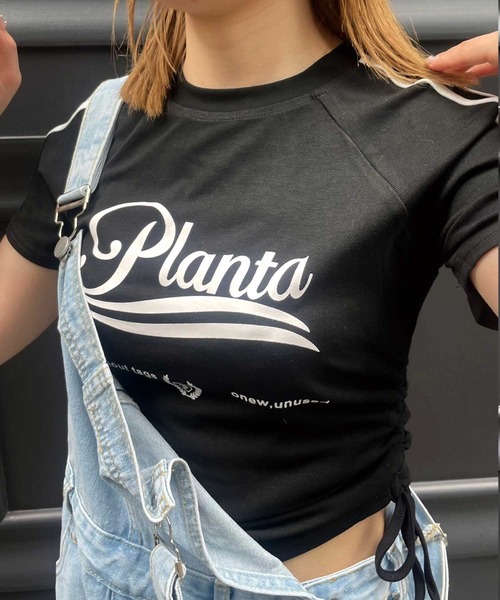 SPIGA（スピーガ）の「ｻｲﾄﾞｼｬｰﾘﾝｸﾞﾗｲﾝﾛｺﾞTｼｬﾂ（Tシャツ/カットソー・レディース・ホワイト/グレー/ブラック・FREE）」の13枚目の写真