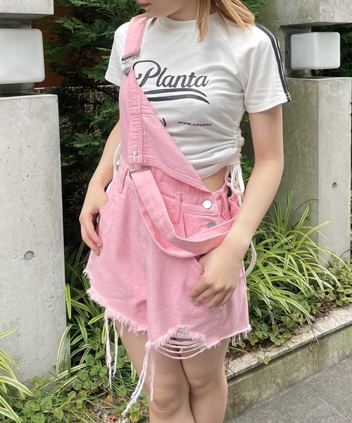 SPIGA（スピーガ）の「ｻｲﾄﾞｼｬｰﾘﾝｸﾞﾗｲﾝﾛｺﾞTｼｬﾂ（Tシャツ/カットソー・レディース・ホワイト/グレー/ブラック・FREE）」の16枚目の写真