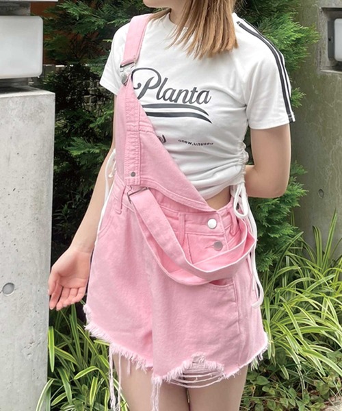 SPIGA（スピーガ）の「ｻｲﾄﾞｼｬｰﾘﾝｸﾞﾗｲﾝﾛｺﾞTｼｬﾂ（Tシャツ/カットソー・レディース・ホワイト/グレー/ブラック・FREE）」の19枚目の写真