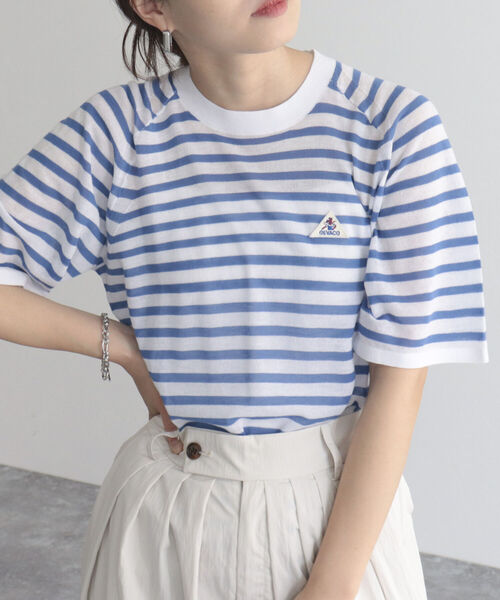 GEVACO（ゲバコ）の「【GEVACO/ゲバコ】ボーダーニットT（Tシャツ/カットソー・レディース・ブルー系その他/ネイビー系1/ブラック系その他・38）」の4枚目の写真