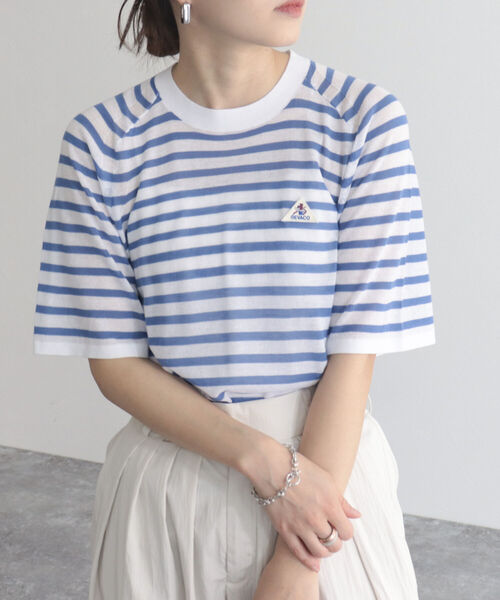 GEVACO（ゲバコ）の「【GEVACO/ゲバコ】ボーダーニットT（Tシャツ/カットソー・レディース・ブルー系その他/ネイビー系1/ブラック系その他・38）」の6枚目の写真