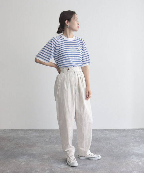 GEVACO（ゲバコ）の「【GEVACO/ゲバコ】ボーダーニットT（Tシャツ/カットソー・レディース・ブルー系その他/ネイビー系1/ブラック系その他・38）」の9枚目の写真