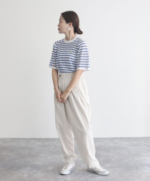 GEVACO（ゲバコ）の「【GEVACO/ゲバコ】ボーダーニットT（Tシャツ/カットソー・レディース・ブルー系その他/ネイビー系1/ブラック系その他・38）」の10枚目の写真