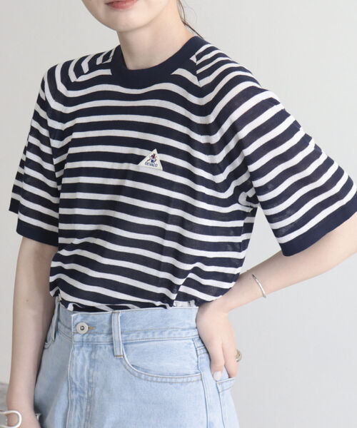 GEVACO（ゲバコ）の「【GEVACO/ゲバコ】ボーダーニットT（Tシャツ/カットソー・レディース・ブルー系その他/ネイビー系1/ブラック系その他・38）」の16枚目の写真