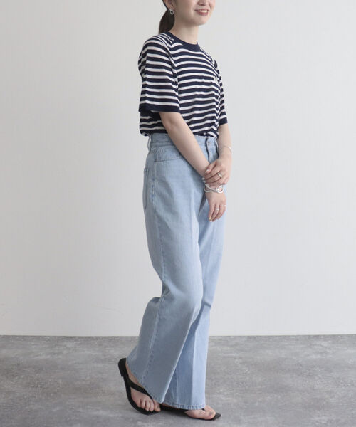 GEVACO（ゲバコ）の「【GEVACO/ゲバコ】ボーダーニットT（Tシャツ/カットソー・レディース・ブルー系その他/ネイビー系1/ブラック系その他・38）」の21枚目の写真