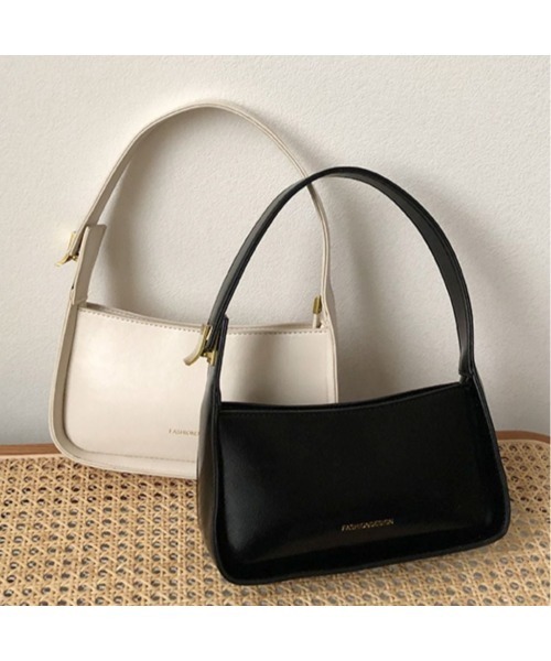 Silly（シリー）の「レザーライクスクエアワンショルダーバッグ（ハンドバッグ・レディース・ブラウン/ホワイト/ブラック・FREE）」の12枚目の写真