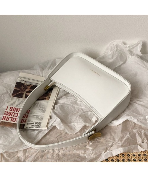 Silly（シリー）の「レザーライクスクエアワンショルダーバッグ（ハンドバッグ・レディース・ブラウン/ホワイト/ブラック・FREE）」の15枚目の写真