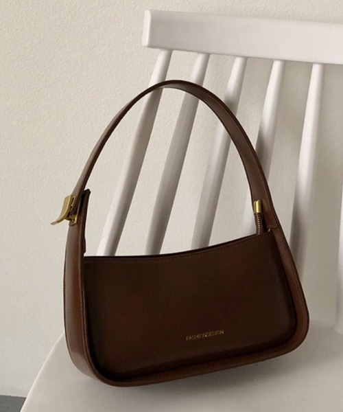 Silly（シリー）の「レザーライクスクエアワンショルダーバッグ（ハンドバッグ・レディース・ブラウン/ホワイト/ブラック・FREE）」の19枚目の写真