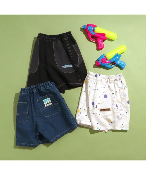 BREEZE by saori（ブリーズバイサオリ）の「WEB限定　ペインターパンツ【BREEZE by saori】（その他パンツ・キッズ・キナリ/ブラック/インディゴブルー・160/130/100/110/150/90/140/120）」の4枚目の写真