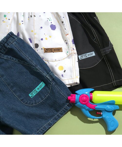 BREEZE by saori（ブリーズバイサオリ）の「WEB限定　ペインターパンツ【BREEZE by saori】（その他パンツ・キッズ・キナリ/ブラック/インディゴブルー・160/130/100/110/150/90/140/120）」の5枚目の写真