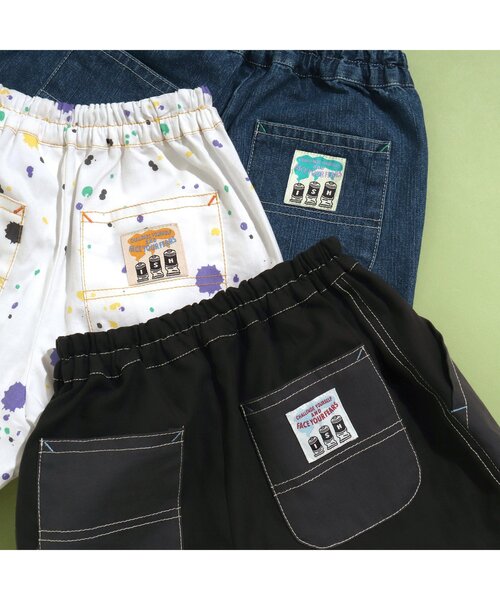 BREEZE by saori（ブリーズバイサオリ）の「WEB限定　ペインターパンツ【BREEZE by saori】（その他パンツ・キッズ・キナリ/ブラック/インディゴブルー・160/130/100/110/150/90/140/120）」の6枚目の写真