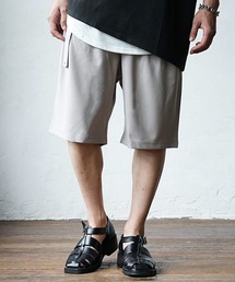 【MinoriTY】ベルト付きワイドハーフパンツ ショートパンツ ショーツ メンズ 無地 秋服 夏服