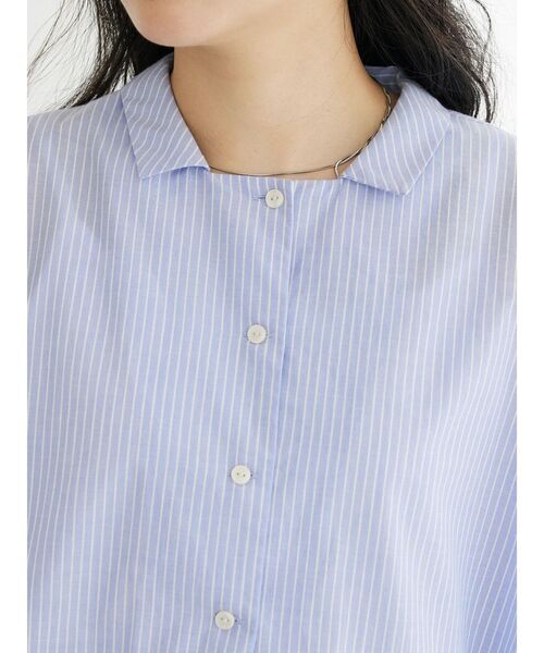 CRAFT STANDARD BOUTIQUE(クラフトスタンダードブティック)の「ペプラムブラウス(シャツ/ブラウス・レディース・サックスブルー/ブルー系その他6/オフホワイト・FREE)」の20枚目の写真