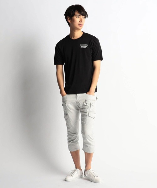HIDEAWAYS NICOLE(ハイダウェイニコル)の「【WEB限定商品】ロゴプリント半袖Tシャツ(Tシャツ/カットソー・メンズ・ブラック系その他/オフホワイト/ホワイト系その他/ブラック・LARGE/X-LARGE/MEDIUM)」の11枚目の写真