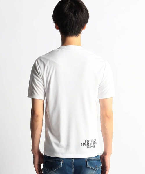 HIDEAWAYS NICOLE(ハイダウェイニコル)の「【WEB限定商品】ロゴプリント半袖Tシャツ(Tシャツ/カットソー・メンズ・ブラック系その他/オフホワイト/ホワイト系その他/ブラック・LARGE/X-LARGE/MEDIUM)」の7枚目の写真