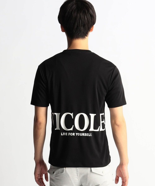 HIDEAWAYS NICOLE(ハイダウェイニコル)の「【WEB限定商品】ロゴプリント半袖Tシャツ(Tシャツ/カットソー・メンズ・ブラック系その他/オフホワイト/ホワイト系その他/ブラック・LARGE/X-LARGE/MEDIUM)」の19枚目の写真