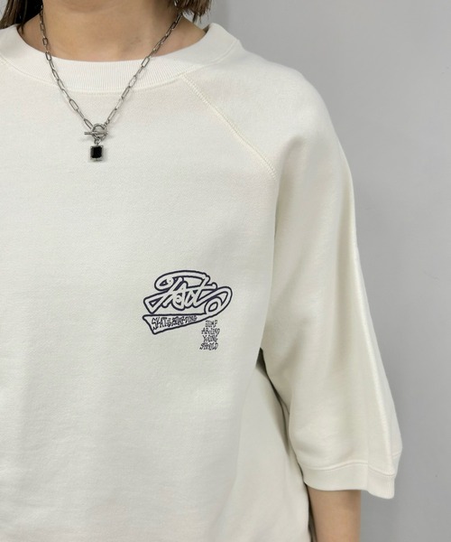 WHO'S WHO gallery（フーズフーギャラリー）の「COOPER FACT ラグランスウェットビッグTEE（Tシャツ/カットソー・レディース・ブラック/ホワイト/ネイビー・FREE）」の8枚目の写真