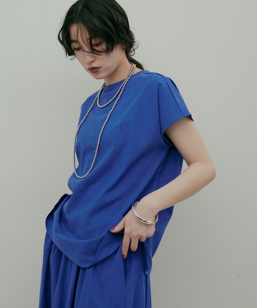 LARUTA(ラルータ)の「【LARUTA】コットンリネンブラウス(シャツ/ブラウス・レディース・ブラック/その他1/ブルー/ライトベージュ・FREE)」の14枚目の写真