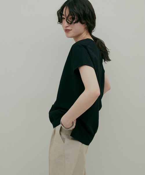 LARUTA(ラルータ)の「【LARUTA】コットンリネンブラウス(シャツ/ブラウス・レディース・ブラック/その他1/ブルー/ライトベージュ・FREE)」の5枚目の写真
