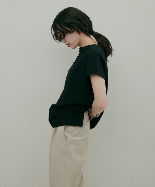 LARUTA(ラルータ)の「【LARUTA】コットンリネンブラウス(シャツ/ブラウス・レディース・ブラック/その他1/ブルー/ライトベージュ・FREE)」の13枚目の写真