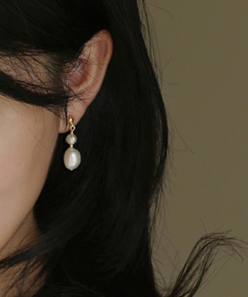 Ritomo De Ricco(リトモ・デ・リコ)の「落ちにくい!痛くなりにくいピアス風淡水パールーイヤリング(イヤリング・レディース・ゴールド・FREE)」の5枚目の写真