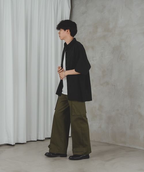 selle glant（セレグランテ）の「CUT OFF OVERSIZE SHIRT/カット