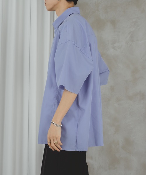 selle glant（セレグランテ）の「CUT OFF OVERSIZE SHIRT/カット