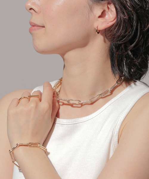 A part by（アパートバイ）の「ギザギザチェーンネックレス（ネックレス・レディース・ゴールド/シルバー・FREE）」の10枚目の写真
