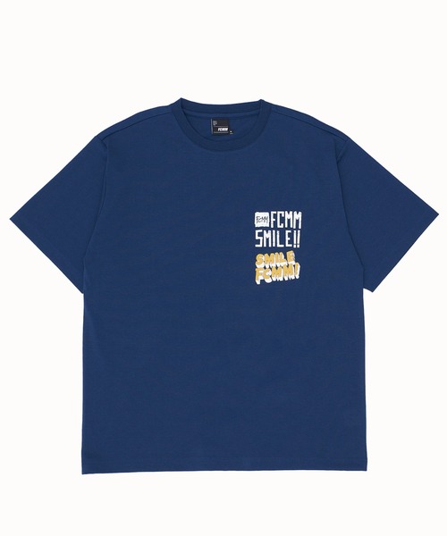 FCMM(エフシーエムエム)の「【日本限定アイテム】SMILE S/S TEE/スマイルショートスリーブT(Tシャツ/カットソー・メンズ・ブラック/ホワイト/ネイビー・LARGE/MEDIUM)」の3枚目の写真