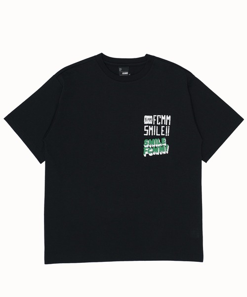 FCMM(エフシーエムエム)の「【日本限定アイテム】SMILE S/S TEE/スマイルショートスリーブT(Tシャツ/カットソー・メンズ・ブラック/ホワイト/ネイビー・LARGE/MEDIUM)」の2枚目の写真