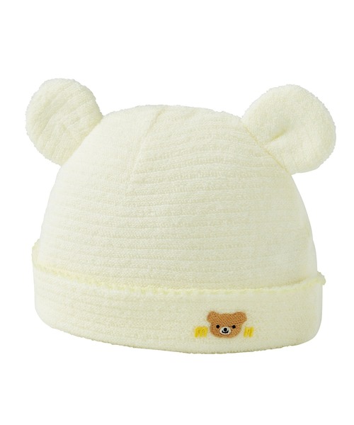 MIKI HOUSE(ミキハウス)の「無撚糸ベビーフード(その他ベビー用品・キッズ・ブルー/ホワイト/ピンク・フリー(36-40cm))」の1枚目の写真