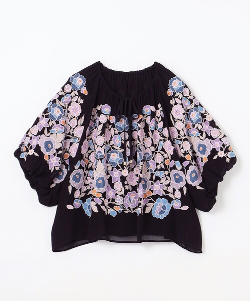 GRACE CONTINENTAL - グレースコンチネンタル ブラウス シャツ 花柄 トップス レディース 36サイズ ブラック系 GRACE CONTINENTAL GRACE CONTINENTAL（グレースコンチネンタル）の「マルチ