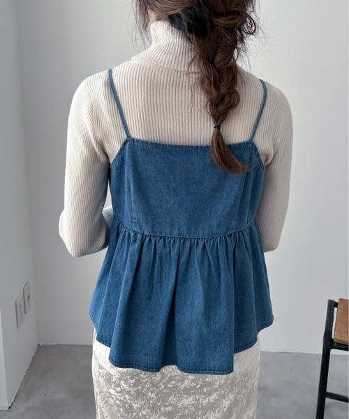 EPIMI E'PIMMY（エピミエピミー）の「マルチデニムリボンキャミソール（キャミソール・レディース・ロイヤルブルー/アイボリー/ブラック/グレー/ブラック系その他・MEDIUM）」の20枚目の写真