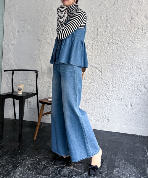 EPIMI E'PIMMY（エピミエピミー）の「マルチデニムリボンキャミソール（キャミソール・レディース・ロイヤルブルー/アイボリー/ブラック/グレー/ブラック系その他・MEDIUM）」の15枚目の写真