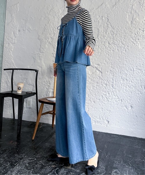 EPIMI E'PIMMY（エピミエピミー）の「マルチデニムリボンキャミソール（キャミソール・レディース・ロイヤルブルー/アイボリー/ブラック/グレー/ブラック系その他・MEDIUM）」の17枚目の写真