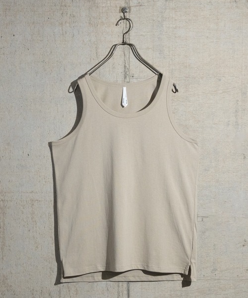 JOHN'S CLOSET(ジョンズクローゼット)の「【i】天竺 セミロング タンクトップ(タンクトップ・メンズ・ベージュ/チャコールグレー/ホワイト/ブラック・LARGE/MEDIUM/X-LARGE)」の4枚目の写真