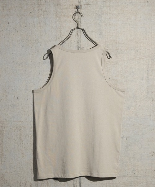 JOHN'S CLOSET(ジョンズクローゼット)の「【i】天竺 セミロング タンクトップ(タンクトップ・メンズ・ベージュ/チャコールグレー/ホワイト/ブラック・LARGE/MEDIUM/X-LARGE)」の12枚目の写真