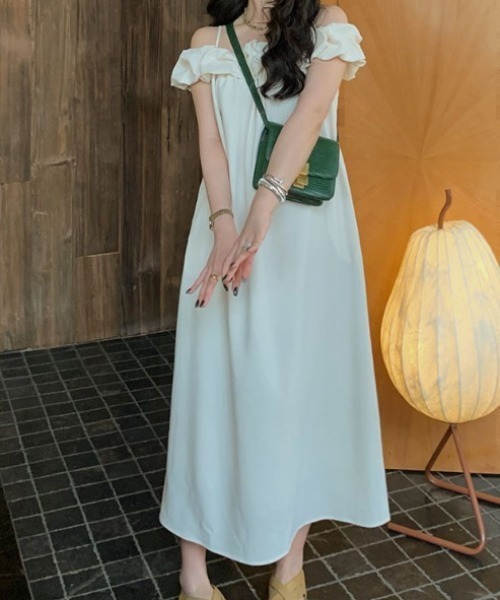 セール】オフショルダーオーバーサイズワンピース（ワンピース