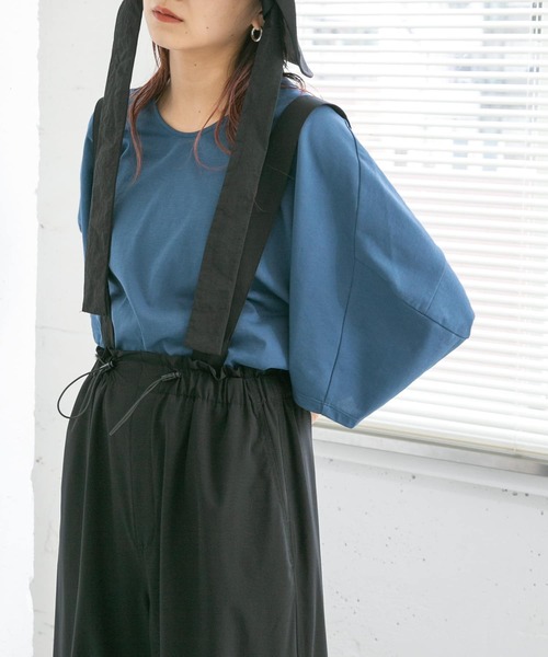 KBF（ケイビーエフ）の「立体スリーブカットソー（Tシャツ/カットソー・レディース・ブラック/ブルー系その他/ホワイト系その他・ONE）」の3枚目の写真