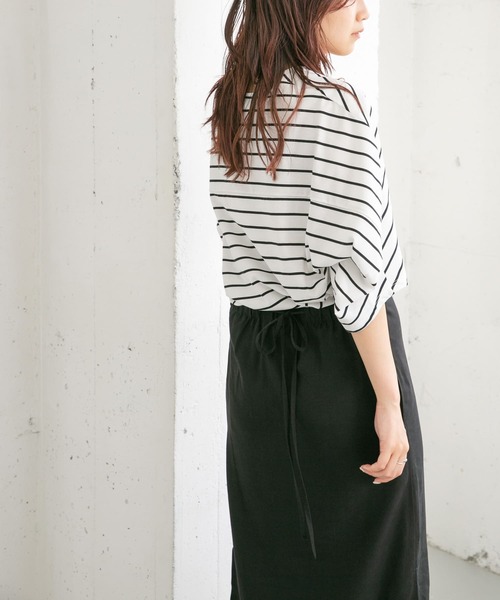 KBF（ケイビーエフ）の「立体スリーブカットソー（Tシャツ/カットソー・レディース・ブラック/ブルー系その他/ホワイト系その他・ONE）」の5枚目の写真