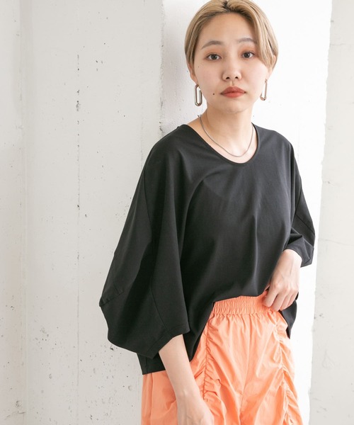 KBF（ケイビーエフ）の「立体スリーブカットソー（Tシャツ/カットソー・レディース・ブラック/ブルー系その他/ホワイト系その他・ONE）」の12枚目の写真